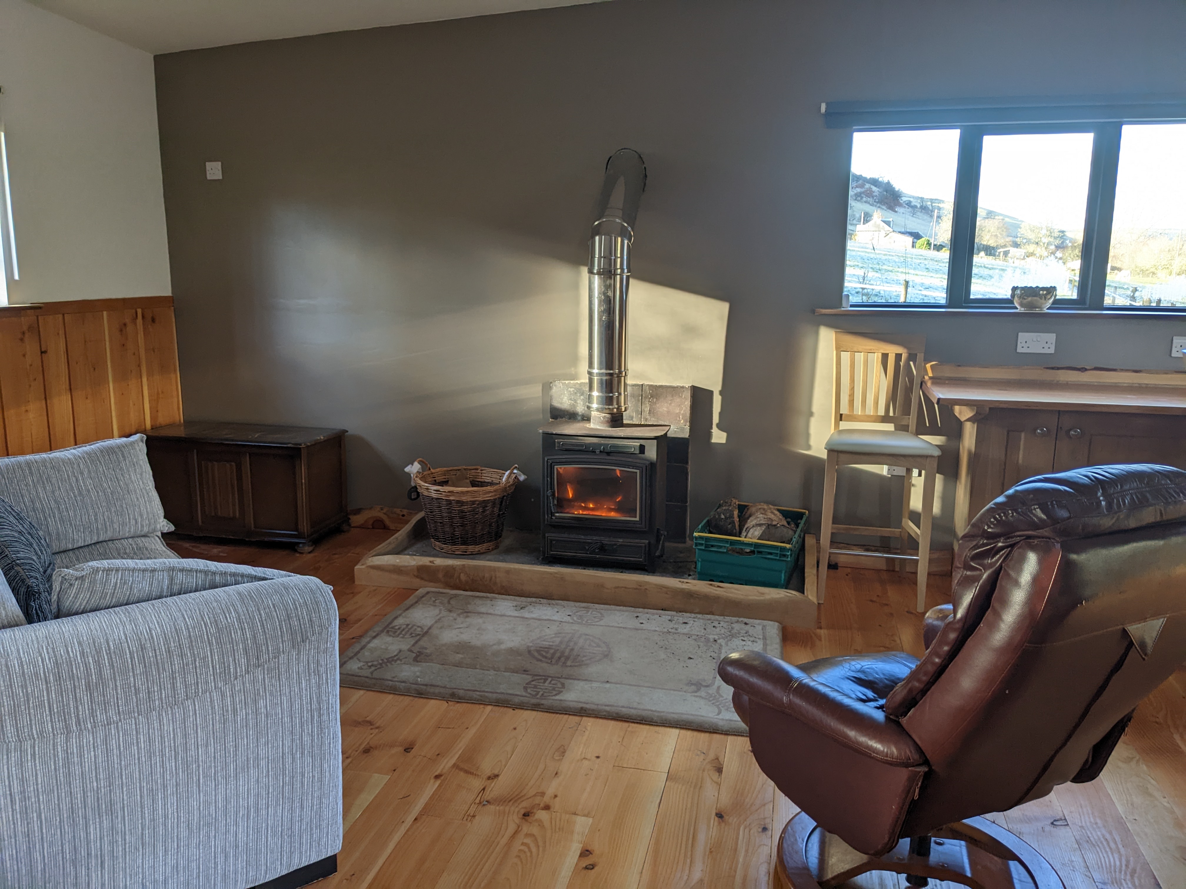The fire place and main liveing room
